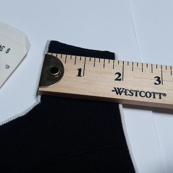 J.A.C. Black/White Striped Tank Womens Large L Ribbed Knit Top Shirt Summer - Picture 10 of 10